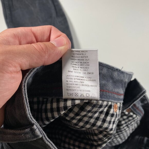 Cult of Individuality Hagen Relaxed Gray Selvedge Denim Jeans mens size 31x27 - Picture 7 of 12